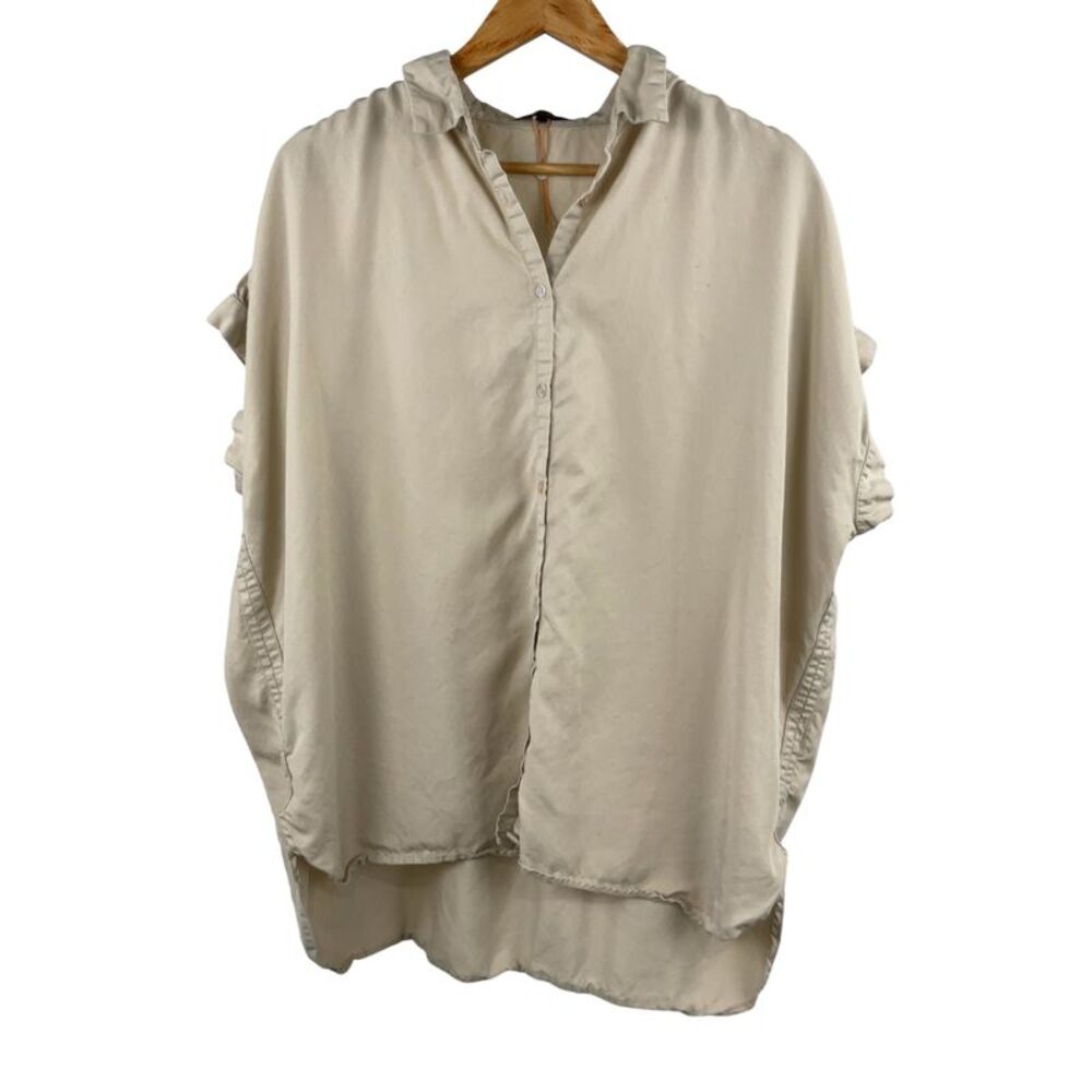 Quince Women Blouse Tan XL